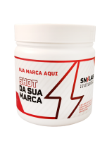 Pote de shot funcional com rótulo personalizado